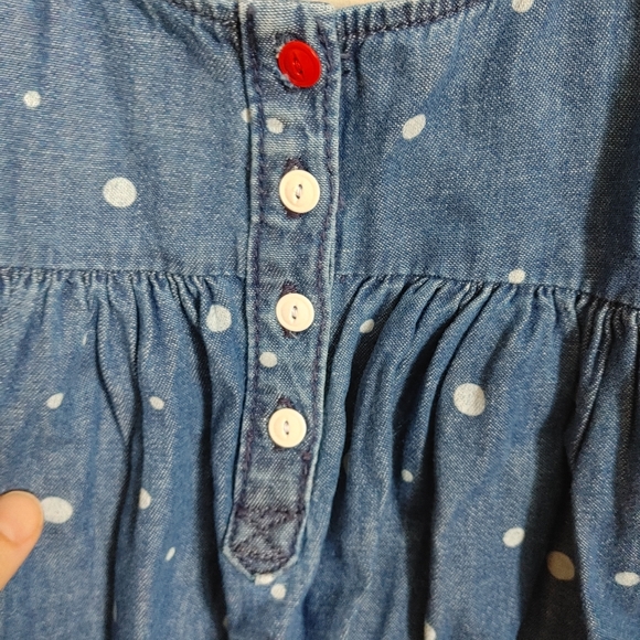 2/$35 - Gymboree Baby Denim Dress with Polka Dots - Picture 3 of 8